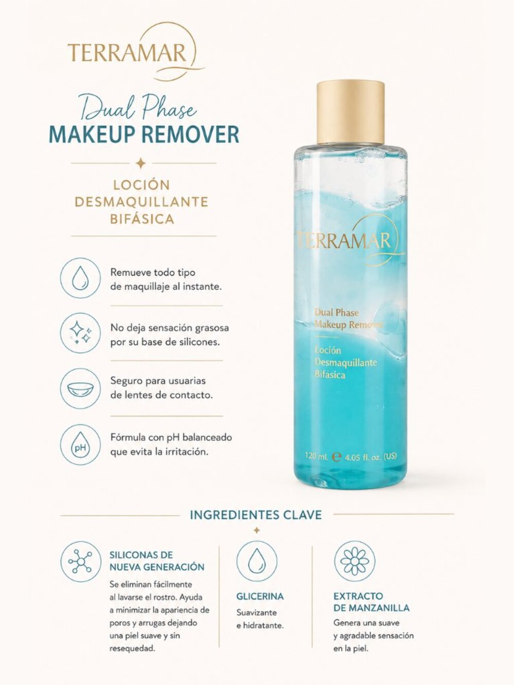 Loción Desmaquillante Bifásica/Biphasic Makeup Remover Lotion